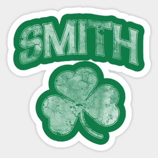 Smith Family Irish Shamrock St Patricks Day Sticker